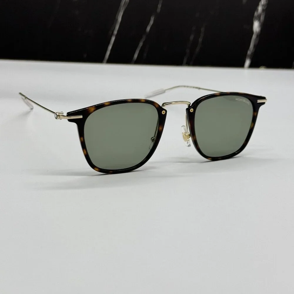 NEW MONTBLANC SUNGLASSES MEN HAVANA GOLD EYEWEAR MONTBLANC MB0295S 002